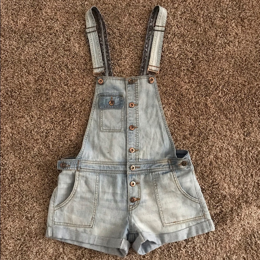 Denim Short Overalls - Size 27 -Forever 21